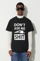 чёрный Хлопковая футболка 424 Мужской