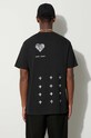Odzież KSUBI t-shirt bawełniany MFA23TE004 czarny