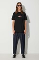 Бавовняна футболка Maharishi Invisible Warrior T-Shirt 1070.BLACK чорний AW23