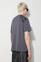 Neil Barrett t-shirt bawełniany EASY DROPPED SHOULDER FAIRISLE PBJT165.V502S.3644 niebieski AW23