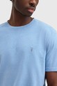 AllSaints tricou MD095Z OSSAGE SS CREW MD095Z albastru AW23