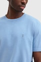 AllSaints t-shirt MD095Z OSSAGE SS CREW MD095Z niebieski AW23