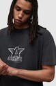 AllSaints t-shirt MG018Z MATCH SS CREW MG018Z czarny AW23