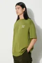 zielony Drôle de Monsieur t-shirt bawełniany