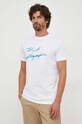Karl Lagerfeld t-shirt bawełniany biały 532225.755056