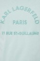 Karl Lagerfeld t-shirt bawełniany turkusowy 532224.755053