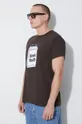 καφέ Βαμβακερό μπλουζάκι PLEASURES Techpack