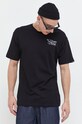 Vans t-shirt bawełniany VN000F48BLK1 czarny AW23