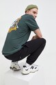 Vans t-shirt bawełniany zielony VN000F3KBZ01