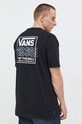 Odzież Vans t-shirt bawełniany VN000F4QBLK1 czarny