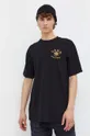 Bavlnené tričko Vans čierna