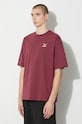 Puma cotton t-shirt BETTER CLASSICS Oversized Tee maroon 621315