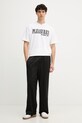 Puma tricou din bumbac PUMA x PLEASURES Typo Tee 620878 alb AW23