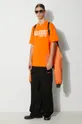 Bavlněné tričko Puma PUMA x PLEASURES Typo Tee oranžová