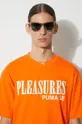 Bavlněné tričko Puma PUMA x PLEASURES Typo Tee Pánský