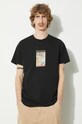 Maharishi cotton t-shirt Tiger Vs. Dragon T-Shirt black 1078.BLACK