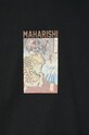 Maharishi cotton t-shirt Tiger Vs. Dragon T-Shirt 1078.BLACK