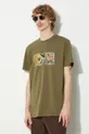 green Maharishi cotton t-shirt Tiger Vs. Samurai T-Shirt