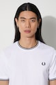Хлопковая футболка Fred Perry M1588.100 белый