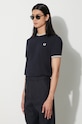 Бавовняна футболка Fred Perry темно-синій M1588.795