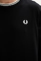 Fred Perry longsleeve bawełniany M9602.102 czarny