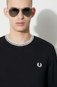Fred Perry longsleeve bawełniany M9602.102 czarny