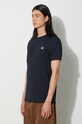 Fred Perry tricou din bumbac bleumarin M3519.608