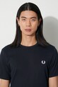 Fred Perry tricou din bumbac M3519.608 bleumarin