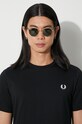 Хлопковая футболка Fred Perry M1600.102 чёрный