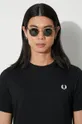 Fred Perry t-shirt in cotone M1600.102 nero