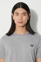 Бавовняна футболка Fred Perry M1600.420 сірий