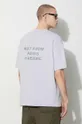 šedá Bavlněné tričko Drôle de Monsieur Le T-shirt Slogan Pánský