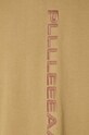 PLEASURES t-shirt bawełniany Drag Heavyweight Shirt P23W034.BEIGE