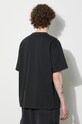Clothing PLEASURES cotton t-shirt Gouge Heavyweight Shirt P23W039.BLACK black