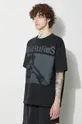 black PLEASURES cotton t-shirt Gouge Heavyweight Shirt