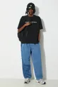 Хлопковая футболка AAPE Boxy Fit Tee ATE1374 чёрный SS24