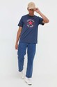 Odzież Converse t-shirt bawełniany 10025459.A09 granatowy