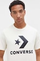 Converse tricou din bumbac 10025458.A08 bej AW24