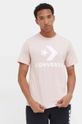 Converse t-shirt bawełniany różowy