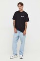 Βαμβακερό μπλουζάκι Vertere Berlin VER.T130 μαύρο AW23