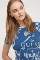 niebieski Guess Originals t-shirt Unisex
