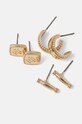 Lauren Ralph Lauren kolczyki PE LOGO TRIO 3-pack 14G00849 złoty