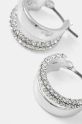 Uhani Lauren Ralph Lauren PE 14MM PAVE SPLIT HOOP 14G00868 srebrna AW24