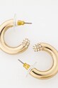 Náušnice Dkny PE 23MM PAVE C HOOP 04G00638 zlatá AW24