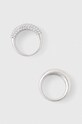 Accesorii AllSaints inel 2-pack 477521SLV127 argintiu