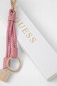 Doplňky Kožená klíčenka Guess RW1646.P4301 růžová
