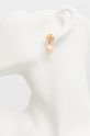 Tory Burch cercei placați cu aur KIRA PEARL 65156.650 roz AW24