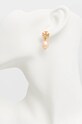 Pozlacené náušnice Tory Burch KIRA PEARL 65156.650 růžová AW24