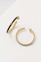 Позолоченные серьги Tory Burch Kira Enamel чёрный 157204.720