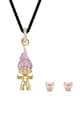 Ogrlica i naušnice Swarovski GOOD LUCK TROLLS Swarovski kristal zlatna 5691945